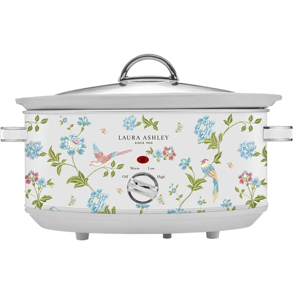 BOXED LAURA ASHLEY 3.5L SLOW COOKER IN WHITE ELVEDEN
