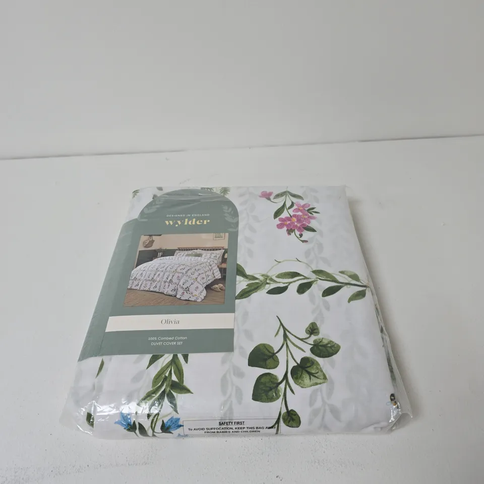 WYLDER OLIVIA DUVET COVER SET – 100% COMBED COTTON