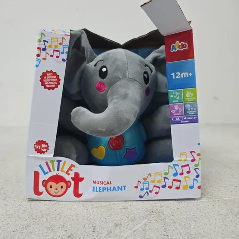 LITTLE LOT MUSICAL ELEPHANT PLUSH TOY