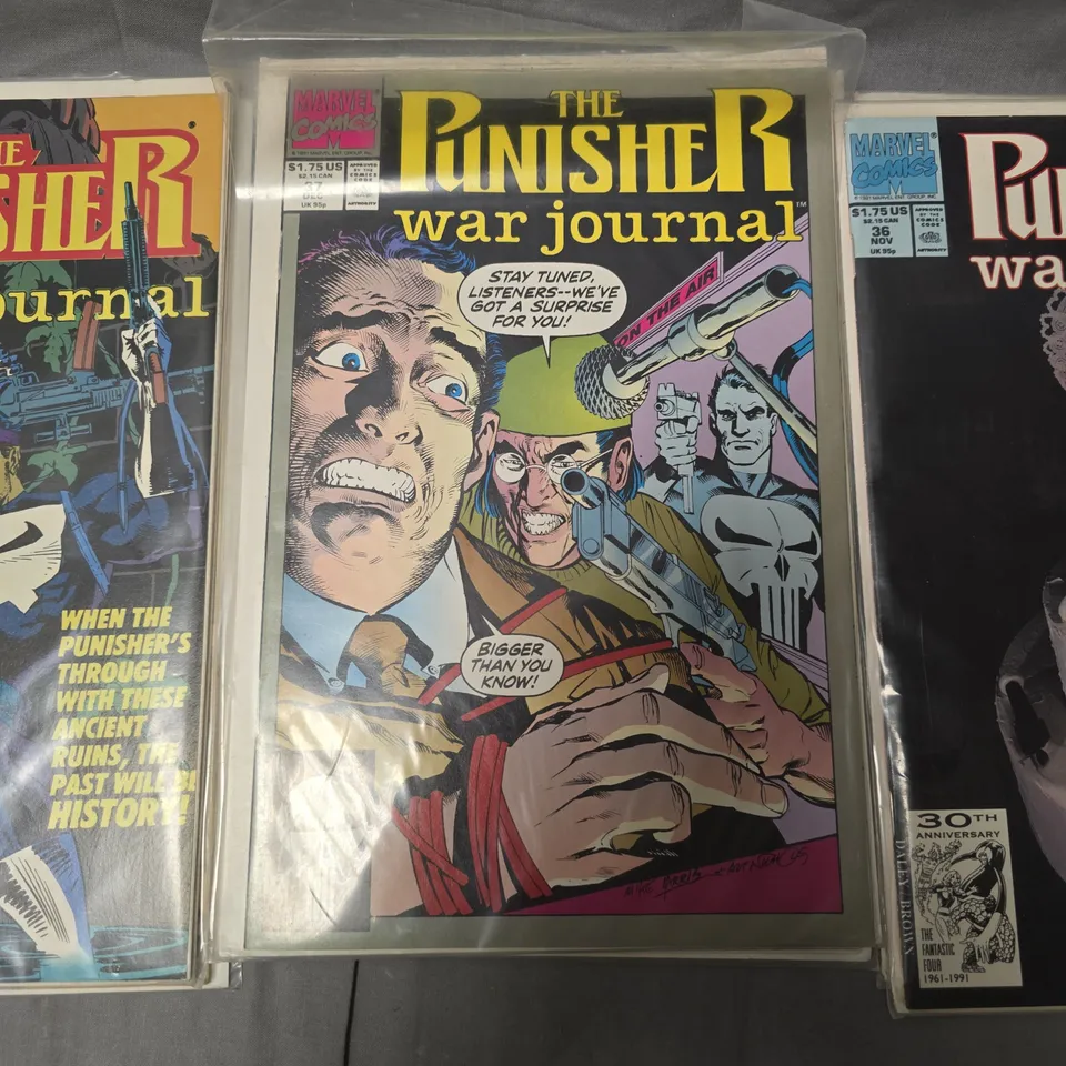 SEVEN ASSORTED MARVEL THE PUNISHER WAR JOURNAL COMICS 