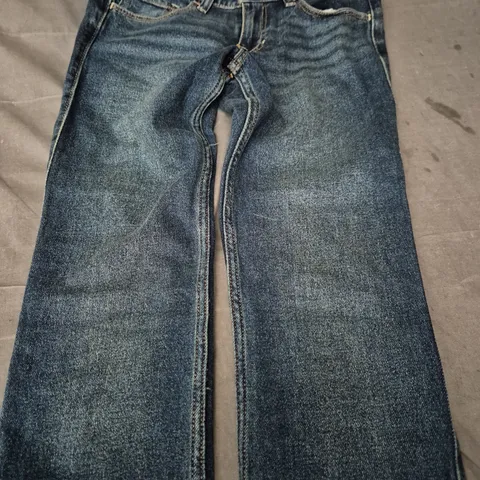 HOLLISTER LOW RISE BOOT CUT JEANS IN BLUE SIZE 24R