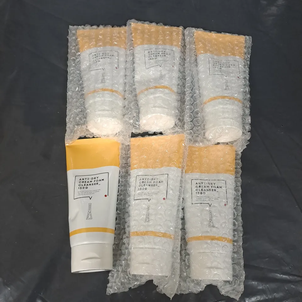LOT OF 6 NORMAL NO MORE KOREAN SKINCARE ANTI-DRY CREAM FOAM CLEANSER 150G