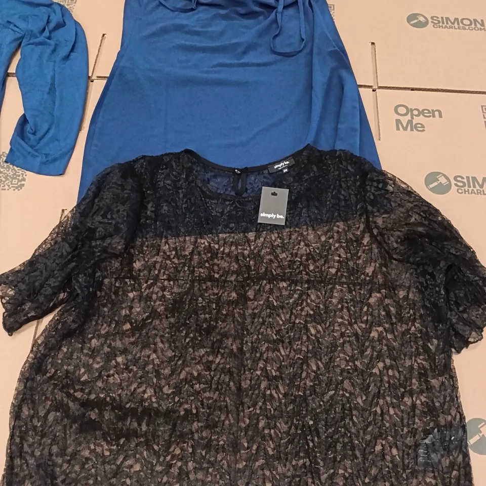 PALLET OF BRAND NEW WOMENS QUALITY DESIGNER CLOTHES APPROXIMATELY 115 TO INCLUDE; JD WILLIAMS DRESSES, TOPS, VEST TOPS, JUMPERS ETC
