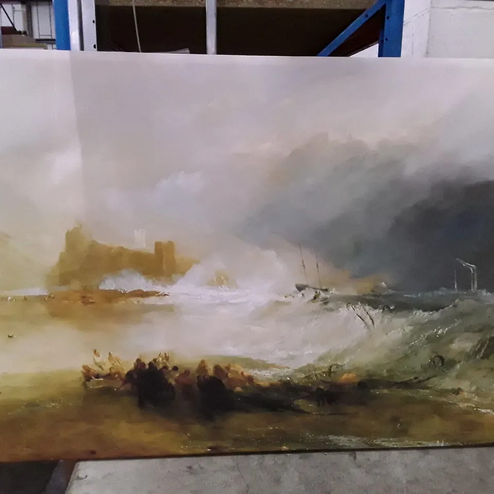 COAST OF NORTHUMBERLAND BY J.M.W. T - CANVAS PRINT