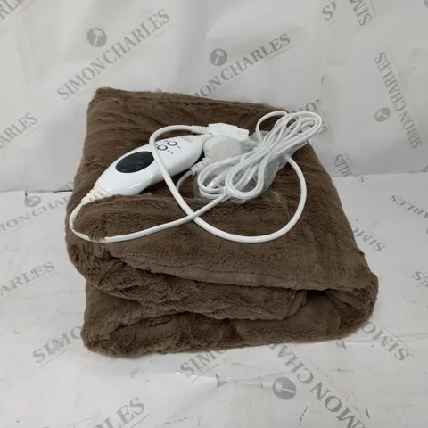 BOXED COZEE HOME VELVET SOFT HEAT THROW IN DARK TAUPE