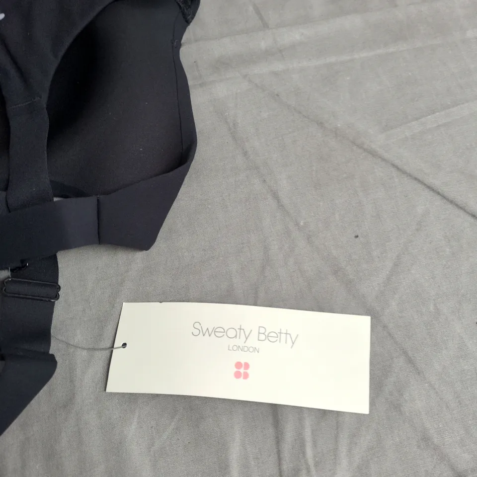SWEATY BETTY POWER PULSE BRA – BLACK – SIZE L
