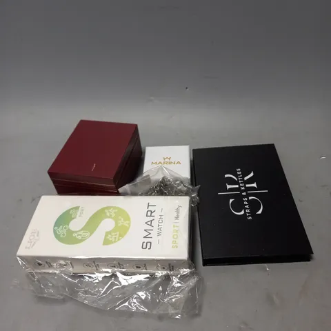APPROXIMATELY 30 ASSORTED JEWELLERY PRODUCTS TO INCLUDE RINGS , WATCHES , NECKLACES , ETC