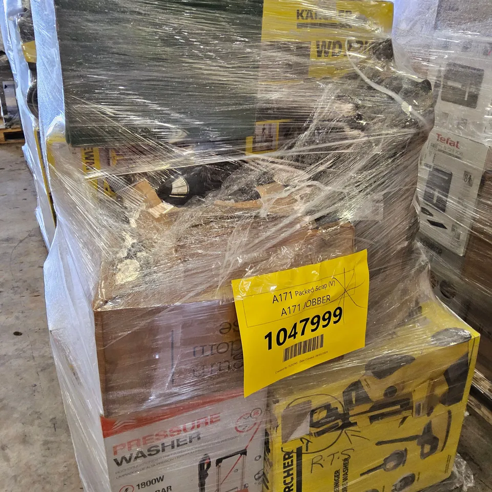 PALLET OF APPROXIMATELY 16 UNPROCESSED RAW RETURN HOUSEHOLD AND ELECTRICAL GOODS TO INCLUDE;