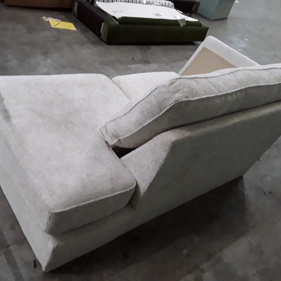QUALITY DESIGNER CORNER SOFA LHF SECTION - BEIGE FABRIC