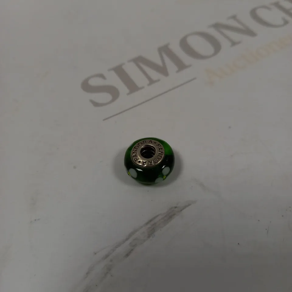 PANDORA GREEN FLOWERS CHARM