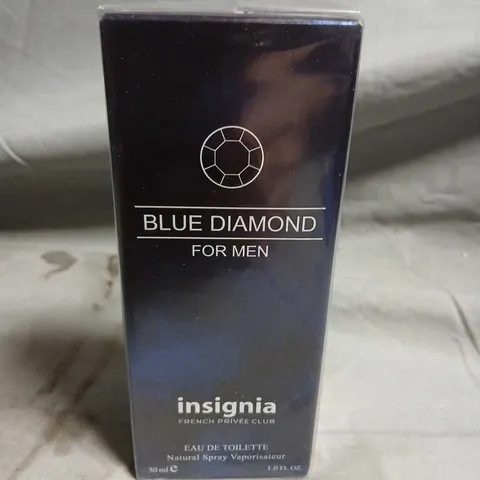 BOXED AND SEALED BLUE DIAMOND FOR MEN INSIGNIA FRENCH PRIVEE CLUB EAU DE TOILETTE 30ML