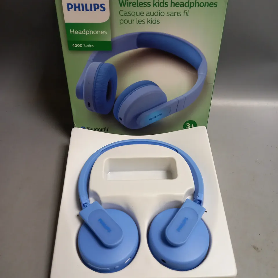 BOXED PHILIPS WIRELESS KIDS HEADPHONES 4000 SERIES