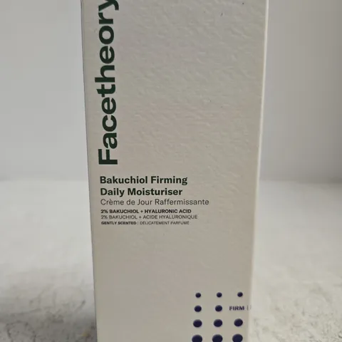 BOXED FACETHEORY BAKUCHIOL FIRMING DAILY MOISTURISER 50ML