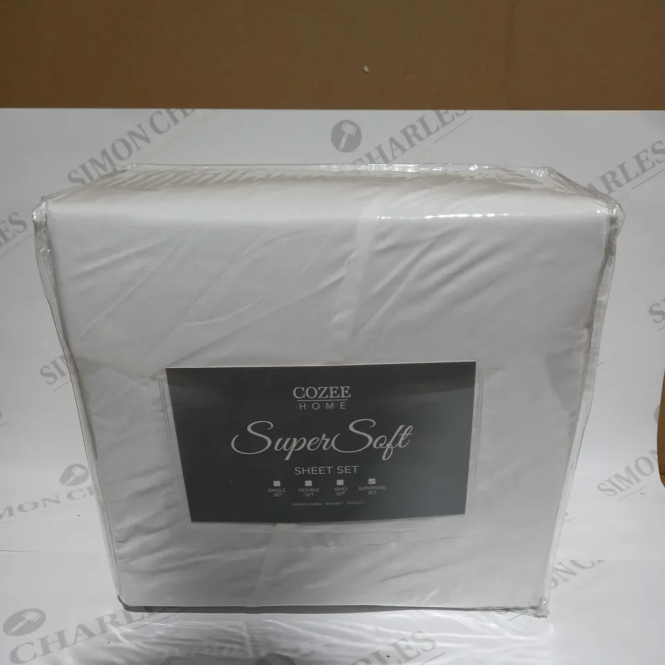 COZEE HOME SUPERSOFT SHEET SET - SUPERKING