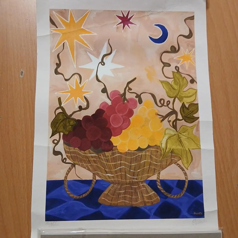 A LIMITED EDITION DESIGN BY RENOWNED DESIGNER FRANKIE PENWILL - CELEBRATING AND INSPIRED BY THE HARVEST MOON. A4 SIZE