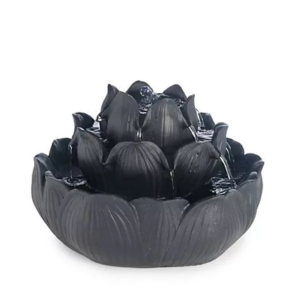 JM BY JULIEN LOTUS FLOWER INDOOR WATER FEATURE