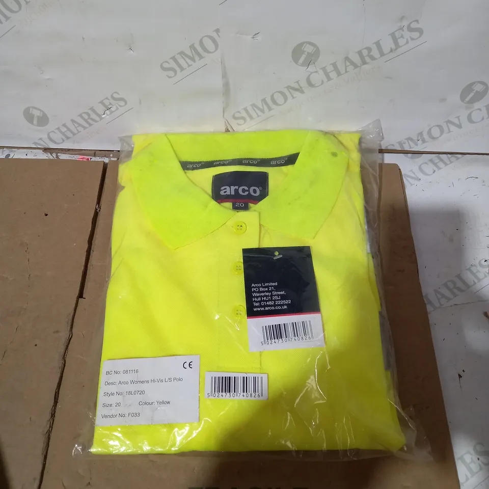 ARCO WOMENS HI-VIS L/S POLO TOP - 20