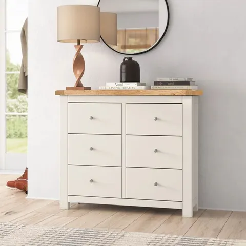 BOXED SOMMER 6 DRAWER CHEST OF DRAWERS (1 BOX)