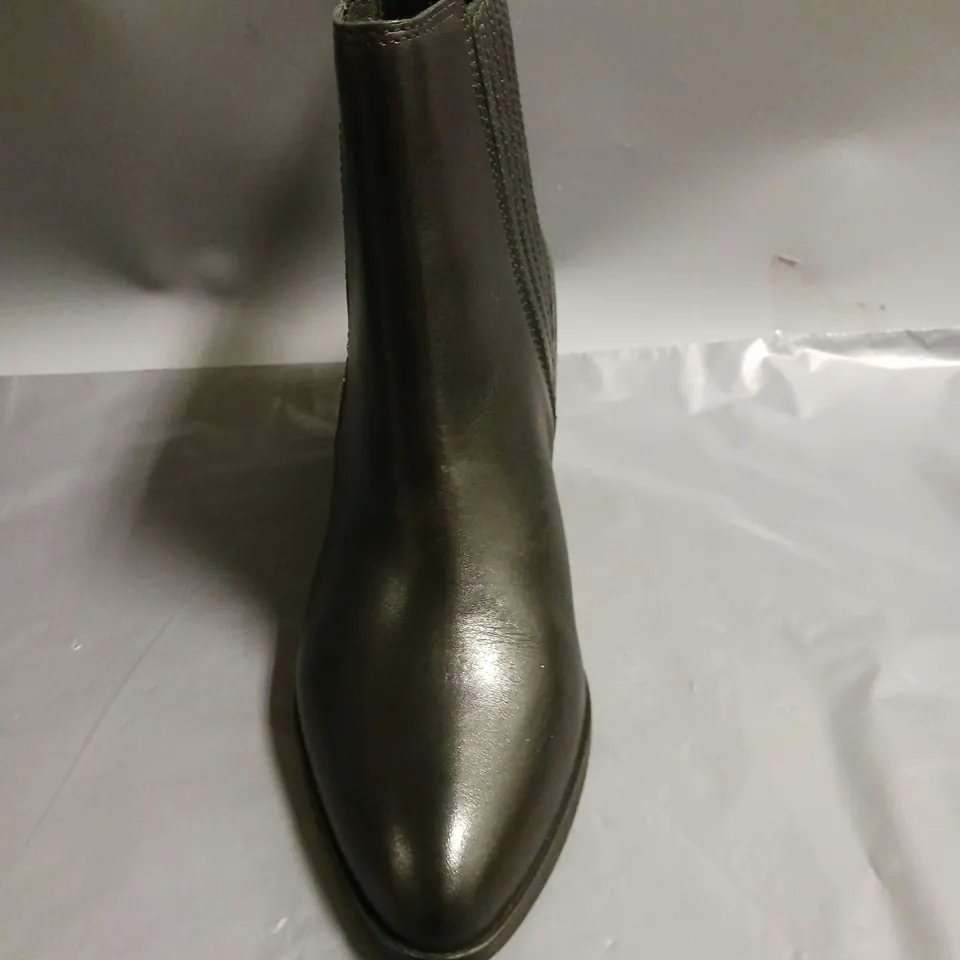 DUNE LADIES ANKLE BOOTS BLACK WITH STUDDED DETAIL SIZE 5