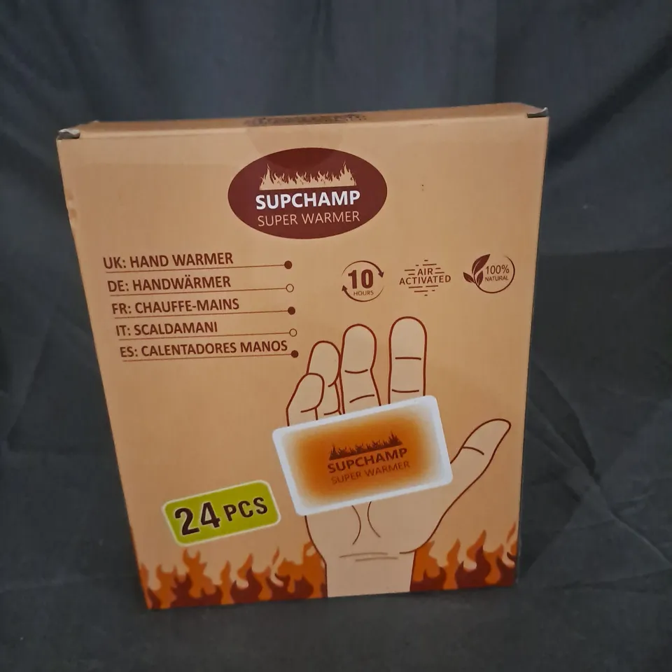 BOXED SUPCHAMP SUPER WARMERS- 24 PCS