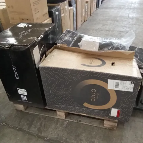 PALLET OF ASSORTED INCOMPLETE DESIGNER STROLLER/PRAM PARTS, ACCESSORIES AND PIECES