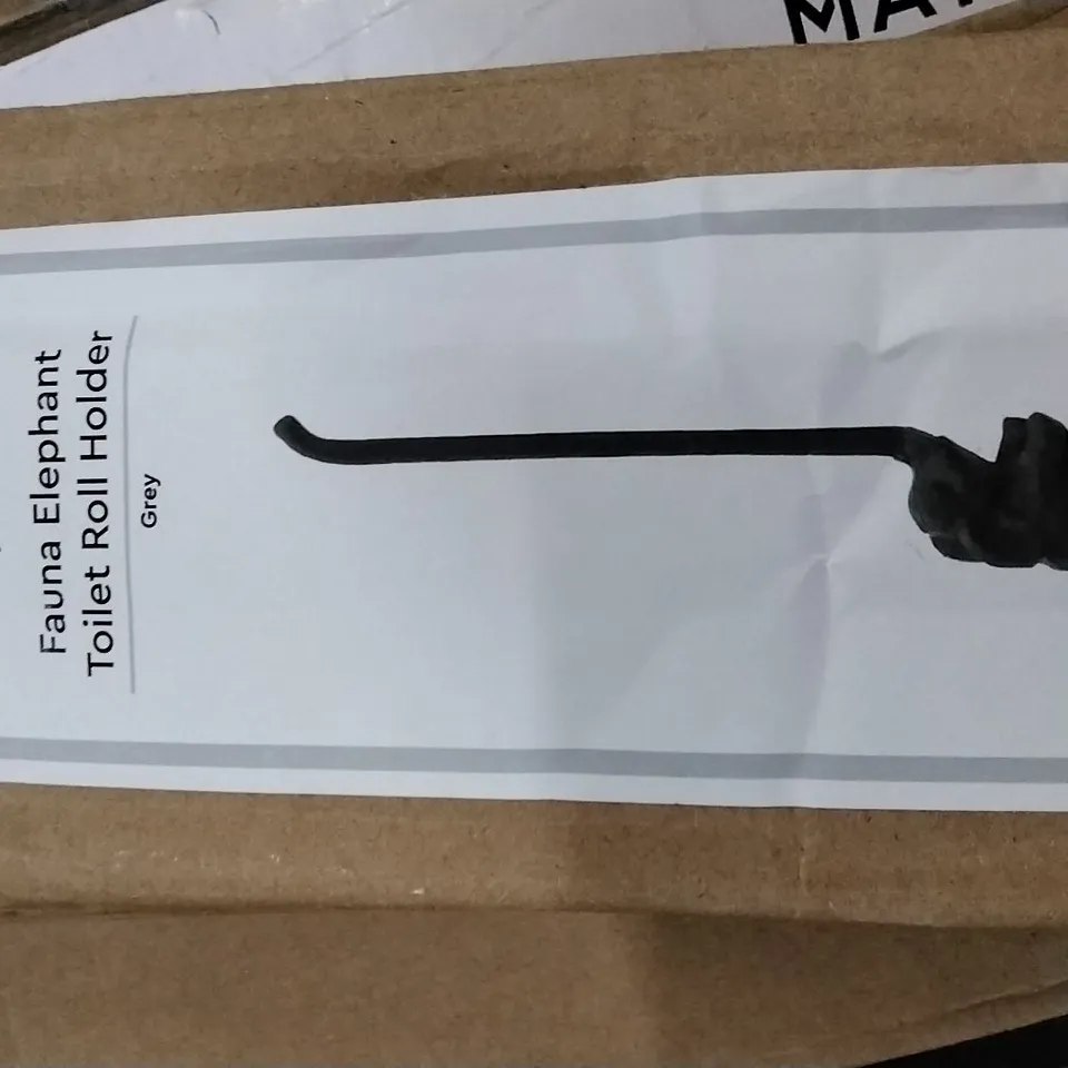 BOXED FREE STANDING TOILET ROLL HOLDER - GRAY