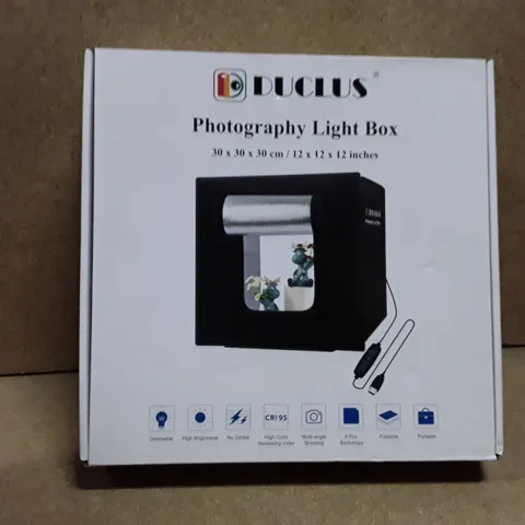 BOXED DUCLUS PHOTOGRAPHY LIGHT BOX 30 X 30 X 30 CM