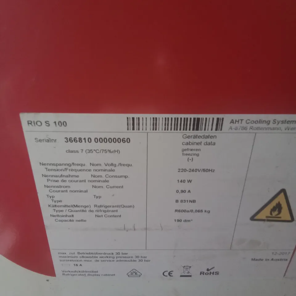 WALLS 140W COMMERCIAL FREEZER 
