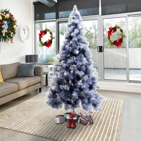 Boxed 7FT SNOW GREY SPRUCE ARTIFICIAL CHRISTMAS TREE