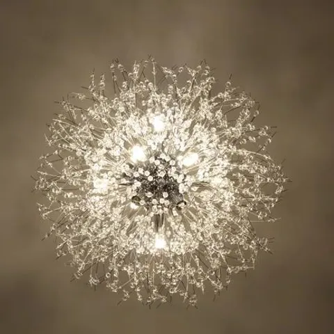 BOXED DANDELION 16-LIGHT SPUTNIK CRYSTAL CHANDELIER (1 BOX)