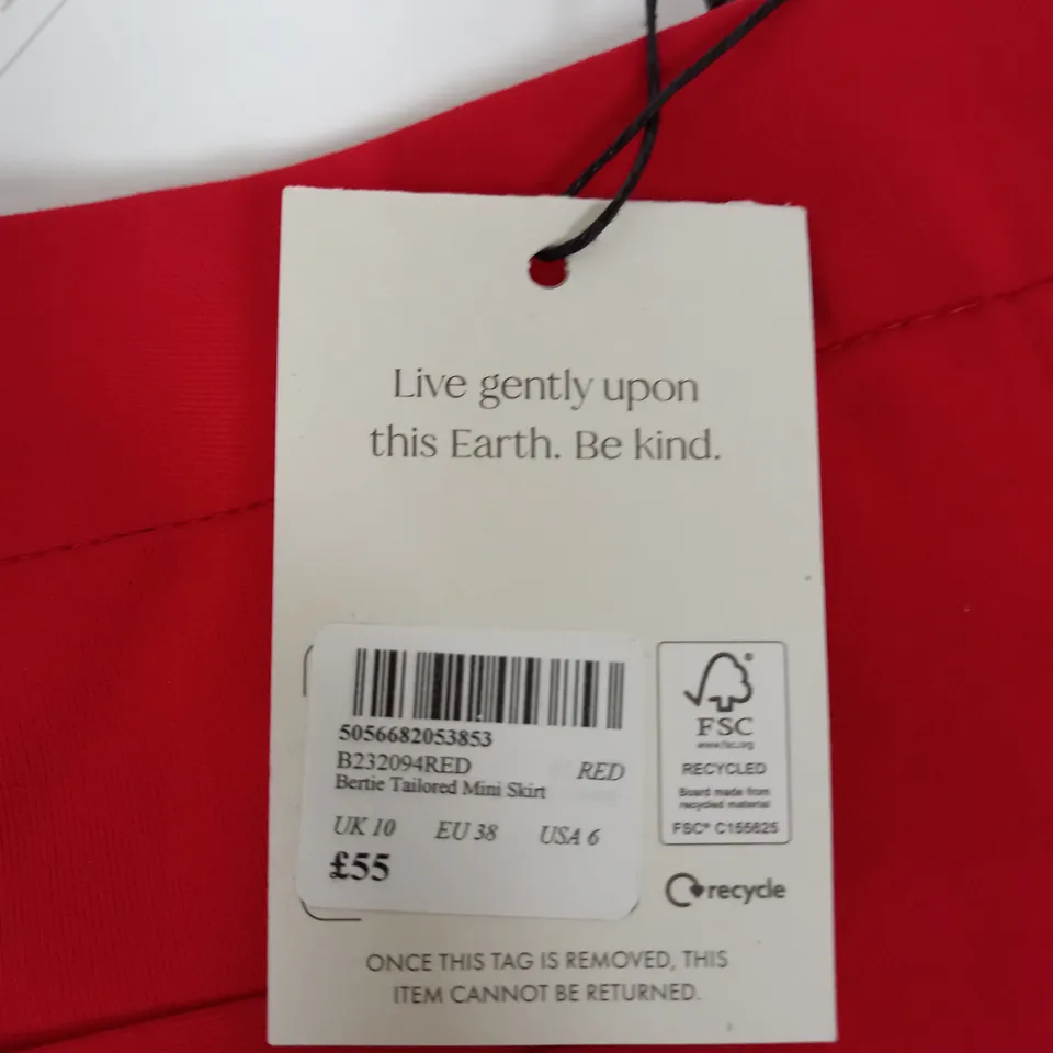 NOBODYS CHILD BERTIE TAILORED MINI SKIRT SIZE 10