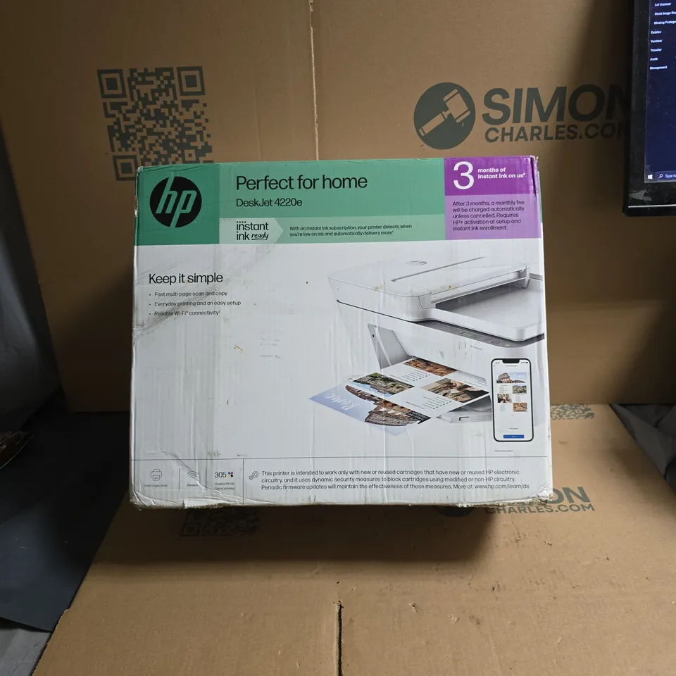 HP DESKJET 4220E PRINTER – BOXED