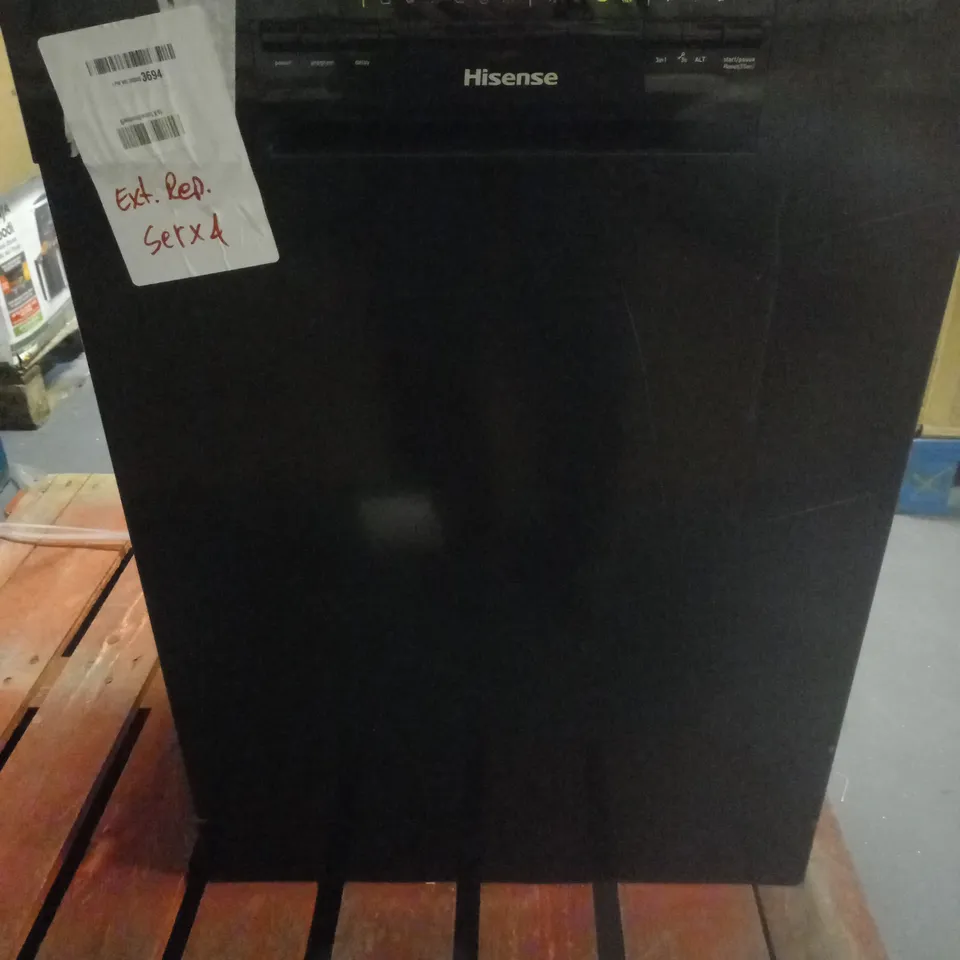HISENSE HS60240BUK FREESTANDING STANDARD DISHWASHER 82CM HIGH - BLACK COLLECTION ONLY