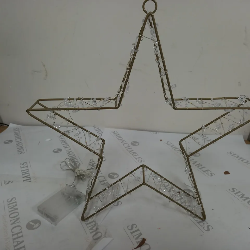 SARA DAVIES PRE-LIT BEADED STAR