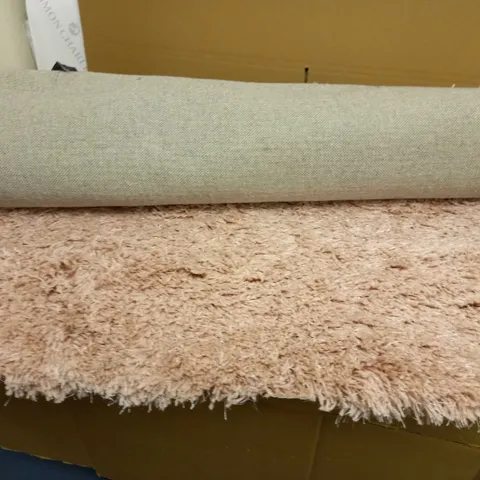 JULIEN MACDONALD SHAGGY STYLE RUG - PINK