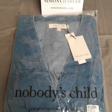 BAGGED NOBODYS CHILD SHORT SLEEVE STARLIGHT MINI DRESS - UK 14