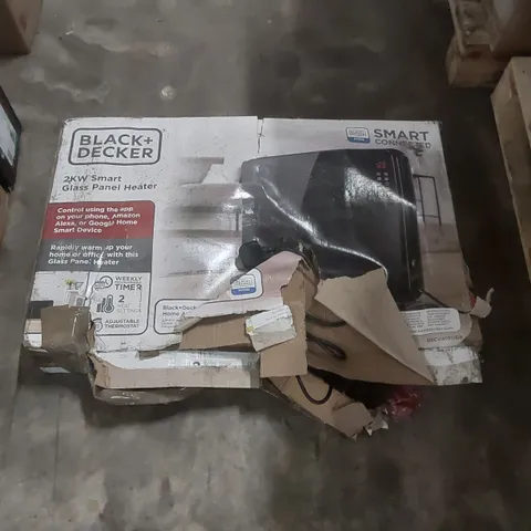 BLACK + DECKER 2KW SMART GLASS PANEL HEATER