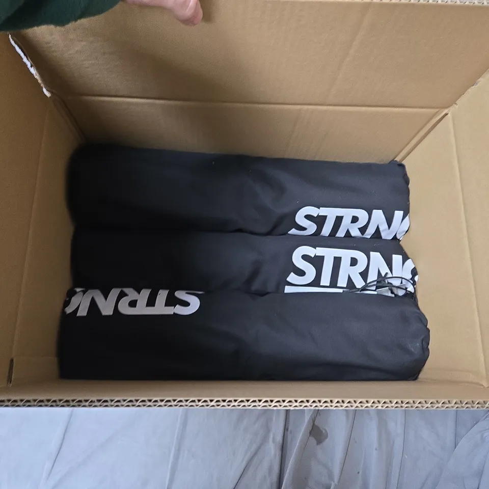 STRNG BLACK EXCERCISE BAR CUSHION SET OF 6 WITH LOGO