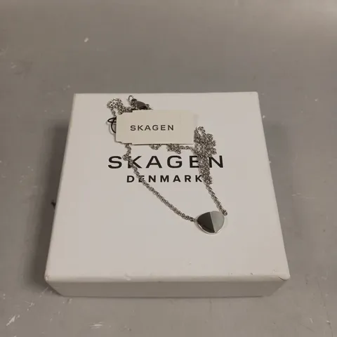 SKAGEN MOTHER OF PEARL CHAIN LINK NECKLACE