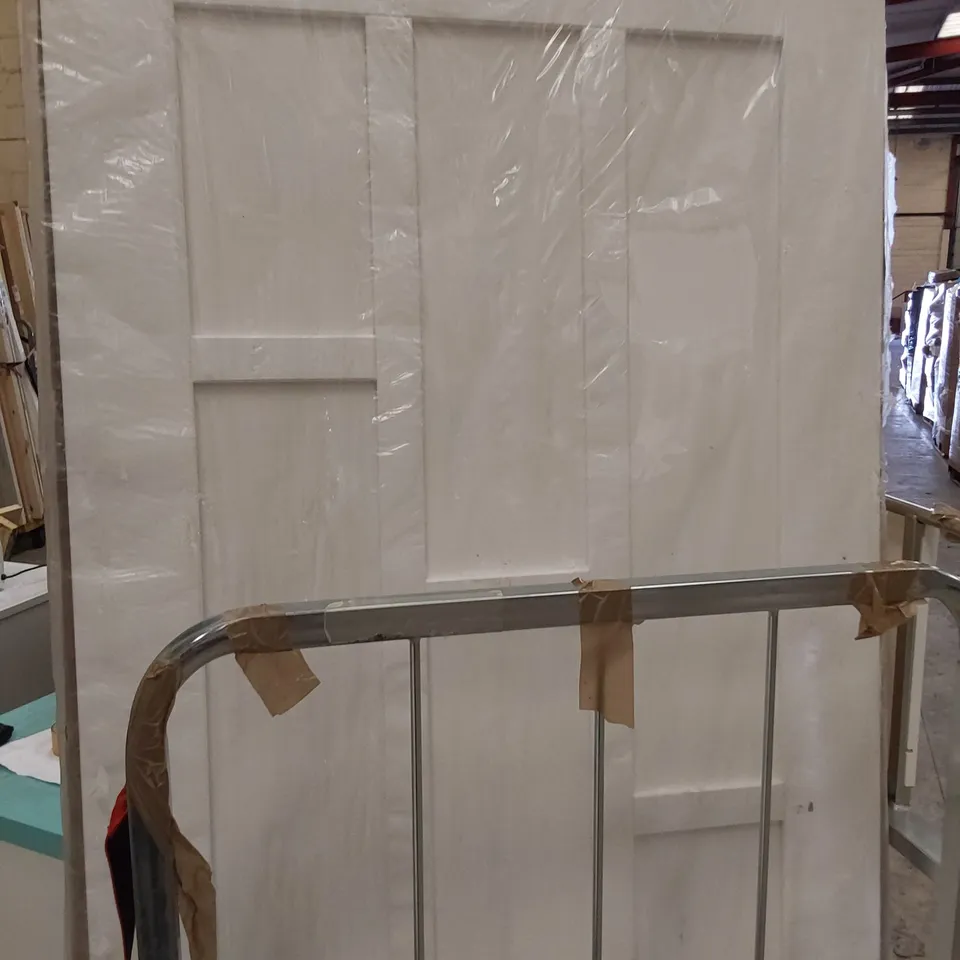 WHITE PAINTED 6 PANEL TRADITIONAL STYLE INTERIOR DOOR 78" × 32"