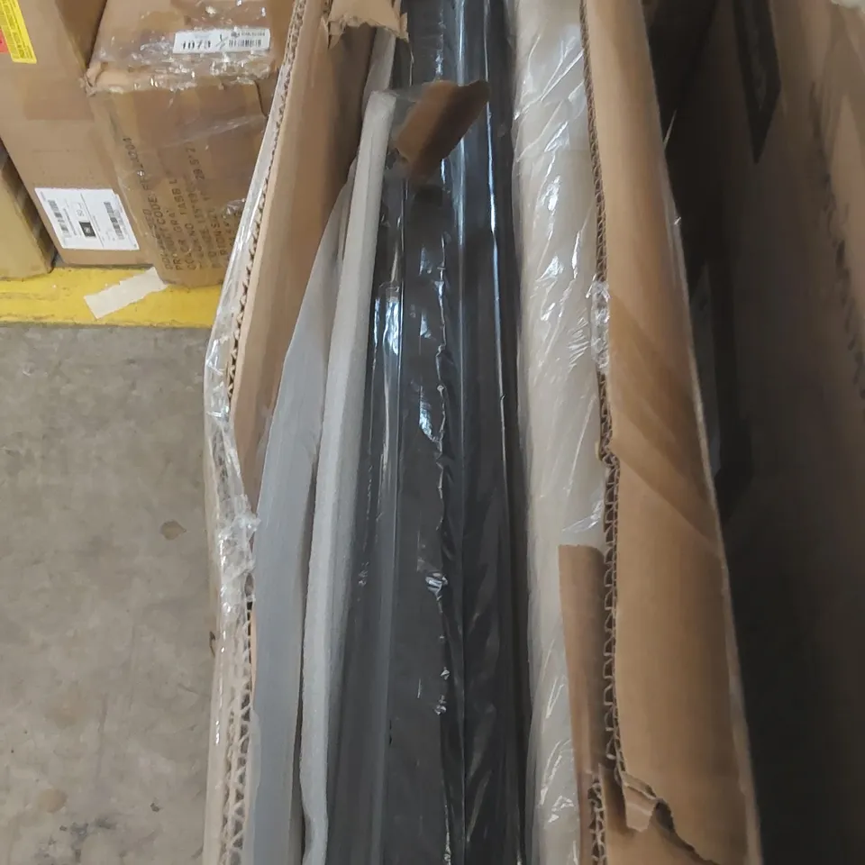 BOXED YAHEETECH 4'6 DOUBLE BED FRAME - BEIGE