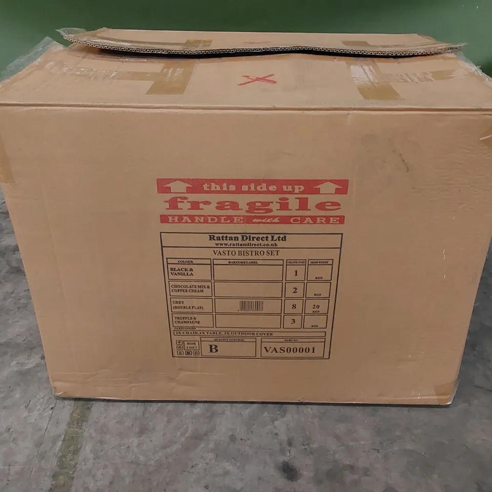 BOXED RATTAN VASTO BISTRO SET 