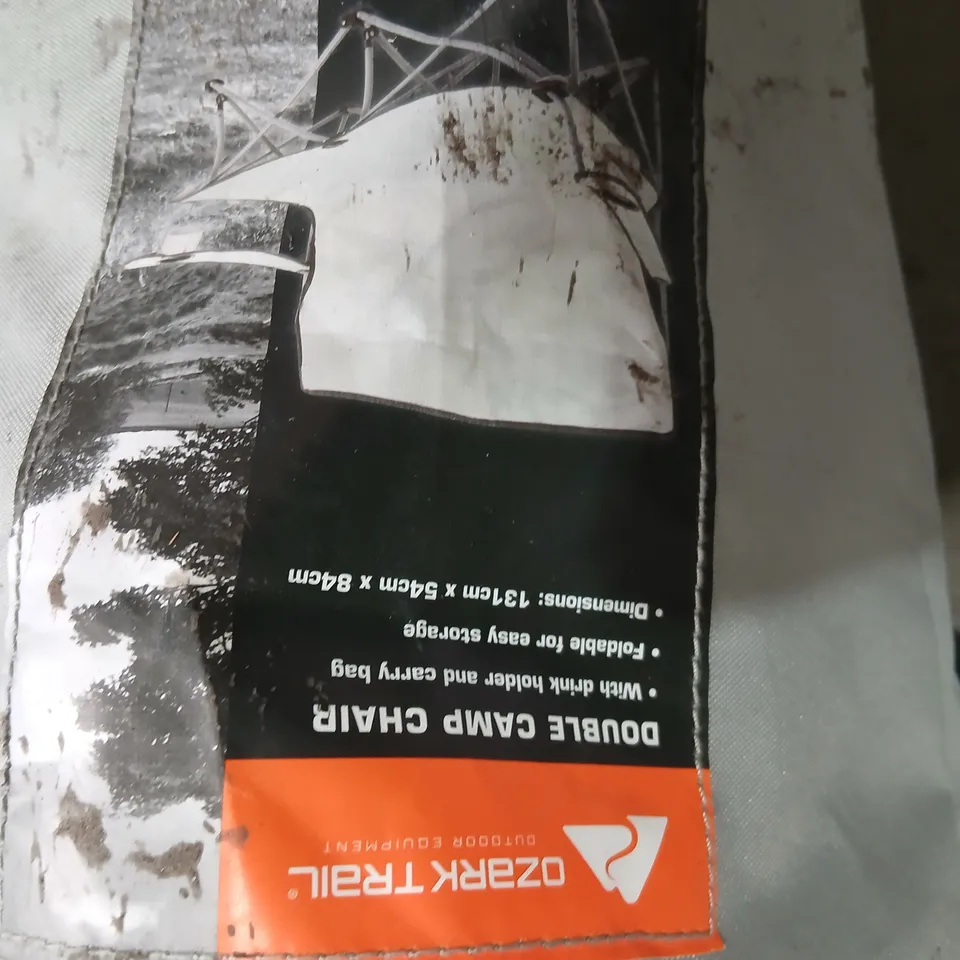 OZARK TRAIL DOUBLE CAMP CHAIR – OUTDOOR FOLDING CAMPING CHAIR