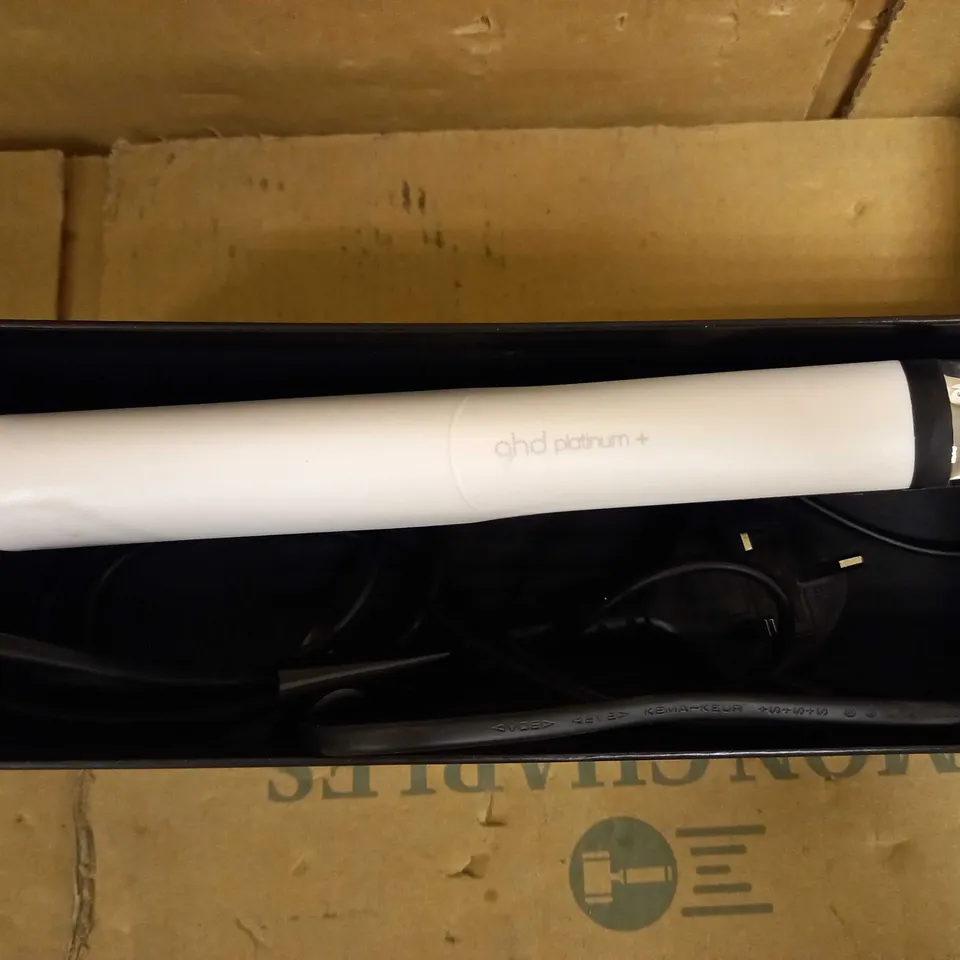 GHD PLATINUM+ HAIR STRAIGHTENERS - WHITE/BLACK