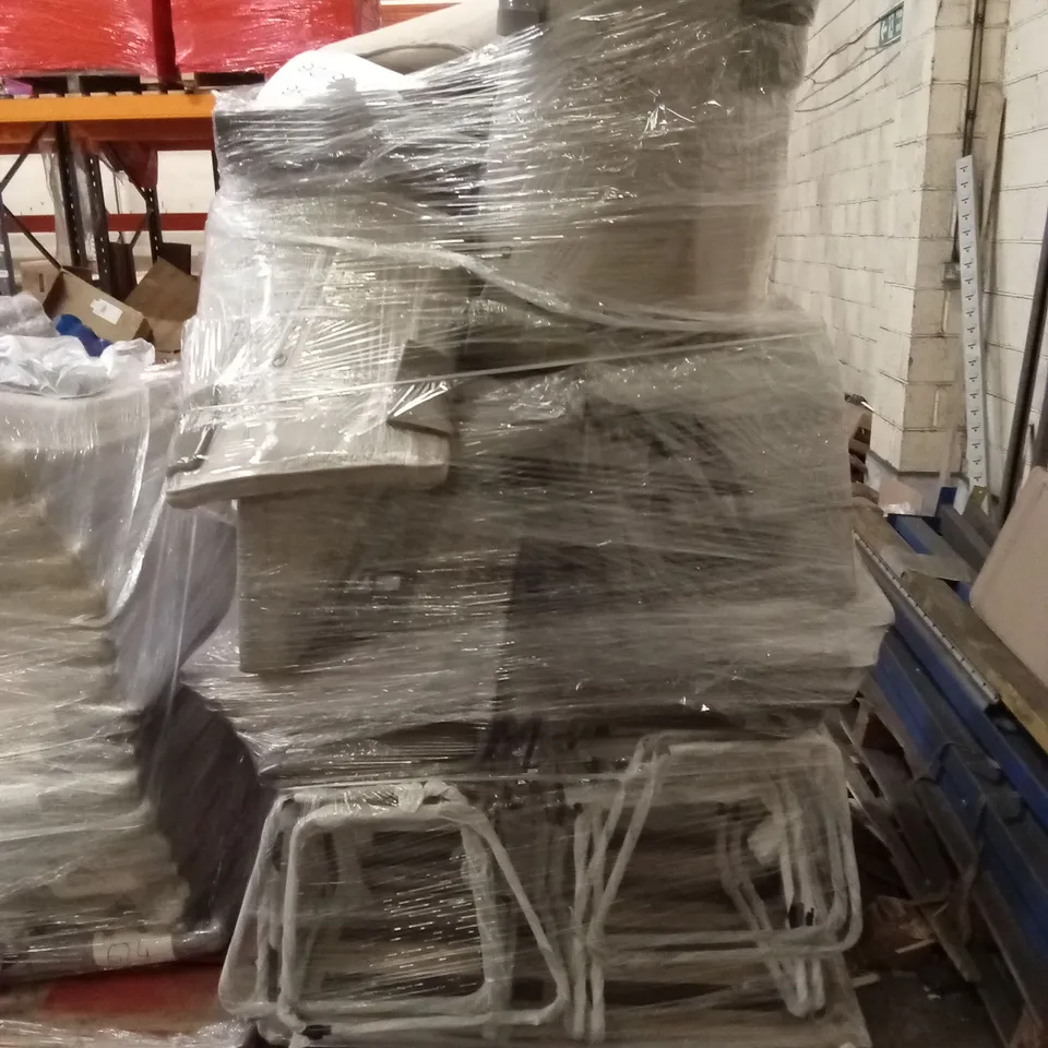 PALLET OF ASSORTED INCOMPLETE DINING CHAIR PARTS AND PIECES