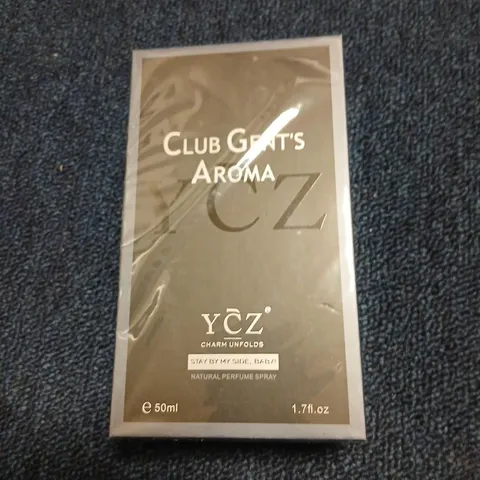 BOXED AND SEALED CLUB GENT'S AROMA YCZ CHARM UNFOLDS NATURAL PERFUME SPRAY 50ML