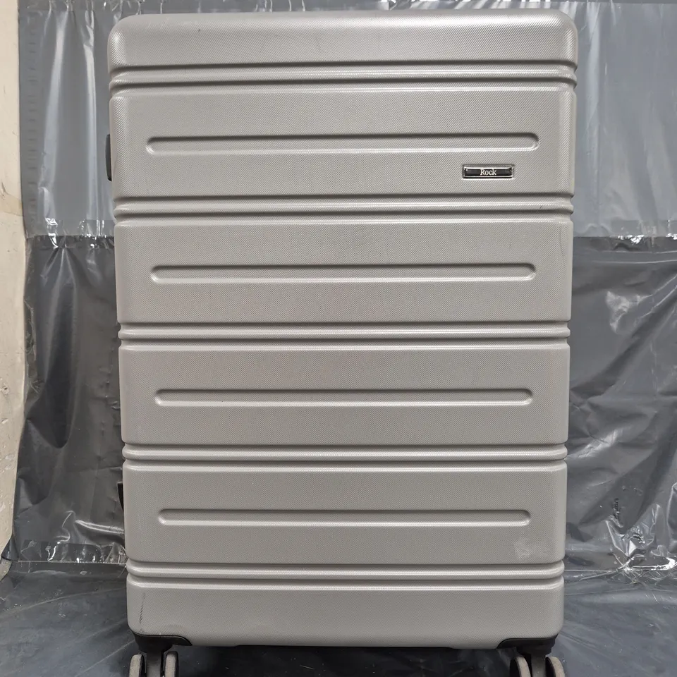 ROCK LISBON LARGE GREY SUITCASE  RRP £69.99