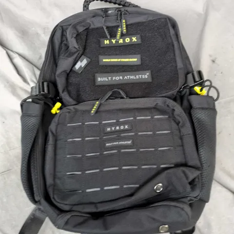HYROX BACKPACK – BLACK GYM BAG, BUILT FOR ATHLETES (WORLD SERIES OF FITNESS RACING)