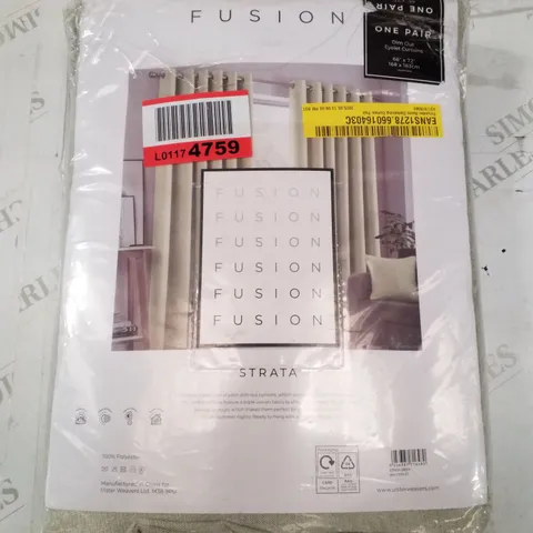 POLYESTER ROOM DARKENING CURTAIN PAIR