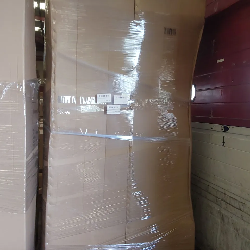 PALLET CONTAINING HOMESDIRECT365 ANTIQUE FRENCH STYLE WARDROBE PARTS //INCOMPLETE SET (MISSING PARTS)